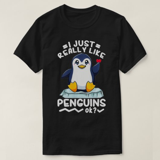 Pinguin Seevogel T-Shirt (Design vorne)