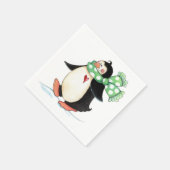 Pinguin Serviette (Ecke)