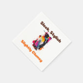 Pinguin Serviette (Ecke)