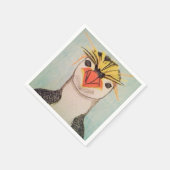 Pinguin Serviette (Ecke)