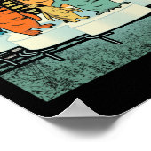 Pinguin Shirt Vintag Retro Style Pinguin Poster (Ecke)