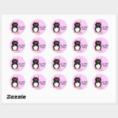 Pinguin Sie riechen lustige Stickers (Blatt)