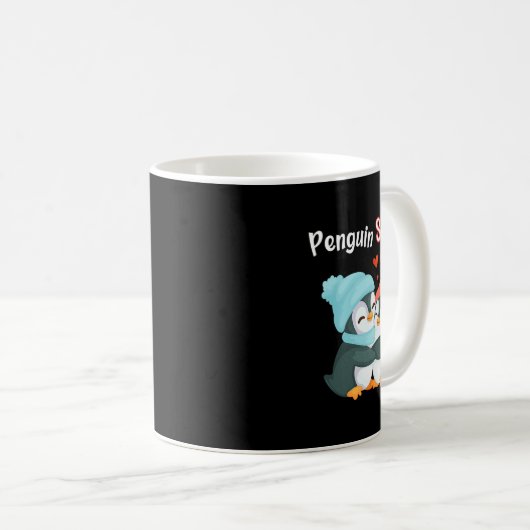 Pinguin Sister - Schwulling und Funny; Niedlich Da Kaffeetasse (VorderseiteRechts)