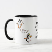 Pinguin-Ski-Abenteuer Tasse (Links)