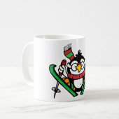 Pinguin Ski Jumping Tasse (Vorderseite Links)
