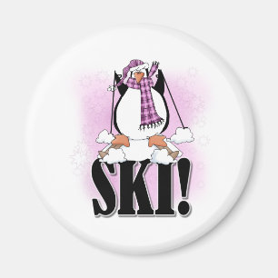 Pinguin-Ski Magnet