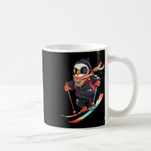 Pinguin Skifahren Skifahrer Ski Winter Schnee Kaffeetasse