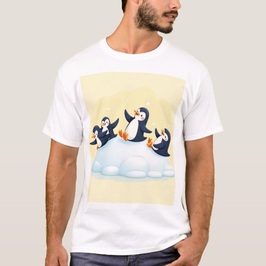 Pinguin Slide T - Shirt Designs (Vorderseite)