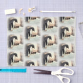 Pinguin Snowball Fight Tissue Seidenpapier (Handwerk)