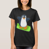 Pinguin Snowboard Wintersport T-Shirt (Vorderseite)