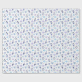 Pinguin Snowflake Weihnachtswrapper Geschenkpapier (Flach)