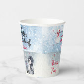 Pinguin | Snowman Winter ONEderland 1. Geburtstag Pappbecher (Rechts)