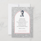 Pinguin | Snowman Winter ONEderland Geburtstag Dankeskarte (Rückseite)