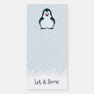 Pinguin Snowy Kühlschrank Notepad Magnetischer Notizblock