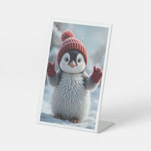 Pinguin Sockelschild (Vorderseite)