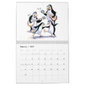 Pinguin-Spaß Kalender (Feb 2027)