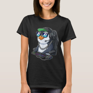 Pinguin-Spieler lustige Spiele-Pinguine spielen Vi T-Shirt