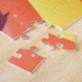 Pinguin spielt auf einer Rutsche Puzzle (Seite)