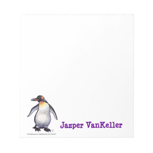 Pinguin Stationery Notizblock (Vorderseite)