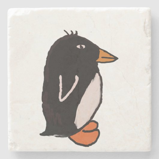 Pinguin Steinuntersetzer (Vorderseite)