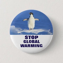 Pinguin stoppt die globale Erwärmung Button