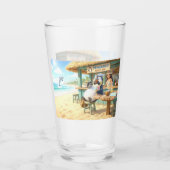 Pinguin Strandbar Glas (Rückseite)
