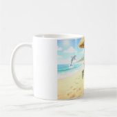 Pinguin Strandbar Kaffeetasse (Links)