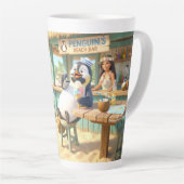 Pinguin Strandbar Milchtasse (Rechte Ecke)