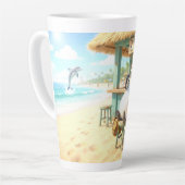 Pinguin Strandbar Milchtasse (Linke Ecke)