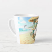 Pinguin Strandbar Milchtasse (Linke Ecke)