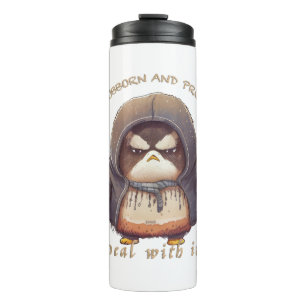 Pinguin Stubborn kümmert sich um Niedliches, ersta Thermosbecher