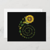 Pinguin Sunflower Postkarte (Vorne/Hinten)