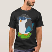 Pinguin Surfboard T-Shirt (Vorderseite)