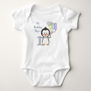 Pinguin Süsse - Junge zum ersten Geburtstag Baby Strampler