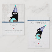 Pinguin - Süßes Märchen - Visitenkarten Visitenkarte (Vorne/Hinten)