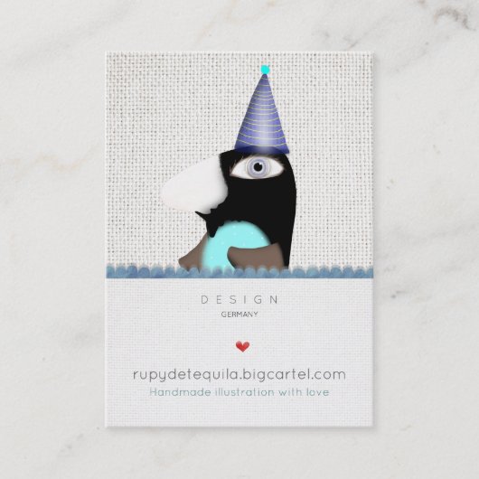 Pinguin - Süßes Märchen - Visitenkarten Visitenkarte (Vorderseite)