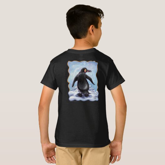 Pinguin-T - Shirt (Schwarz voll)