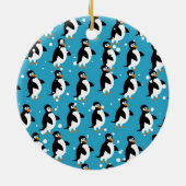 Pinguin-Tapete Keramikornament (Hinten)