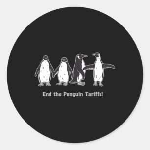 Pinguin Tarife Cartoon Design Rettete Pingui Runder Aufkleber