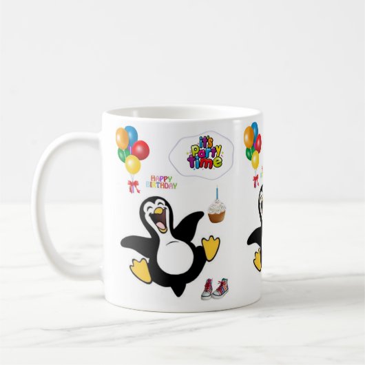 Pinguin Tasse Happy Birthday Tasse (Links)