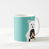 Pinguin-Tasse Kaffeetasse (VorderseiteRechts)