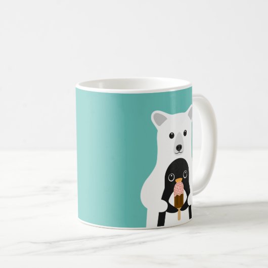 Pinguin-Tasse Kaffeetasse (VorderseiteRechts)