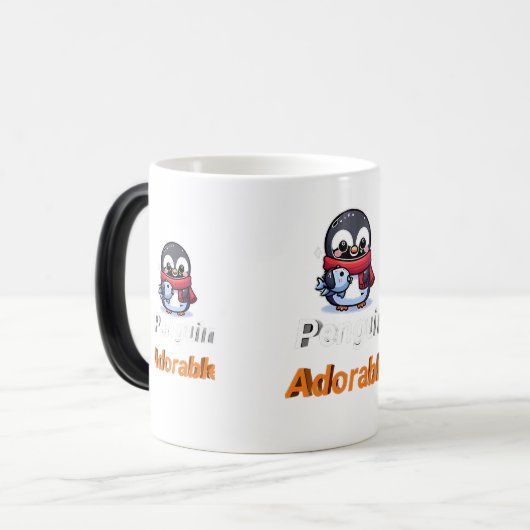 Pinguin-Tasse Verwandlungstasse (Vorderseite Links)