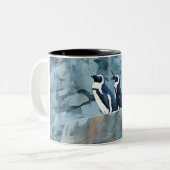 Pinguin-Tasse Zweifarbige Tasse (Vorderseite Links)