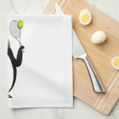 Pinguin-Tennis Handtuch (Viertel Falte)