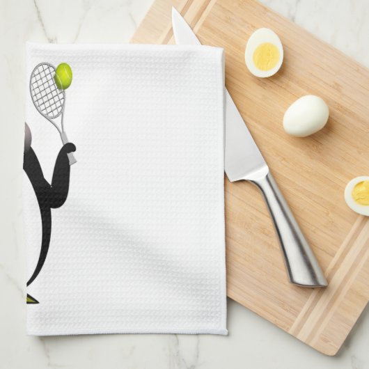 Pinguin-Tennis Handtuch (Viertel Falte)