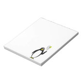 Pinguin Tennis Notizblock (Rotiert)