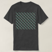 Pinguin Tennis Pattern T-Shirt (Design vorne)