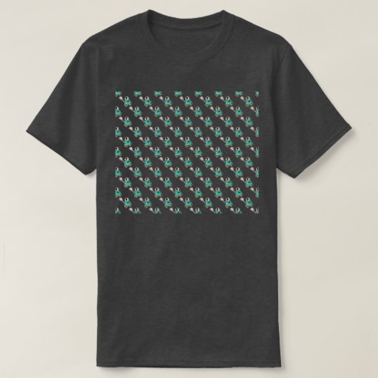 Pinguin Tennis Pattern T-Shirt (Design vorne)