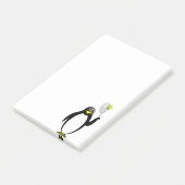 Pinguin-Tennis Post-it Klebezettel (angewinkelt)